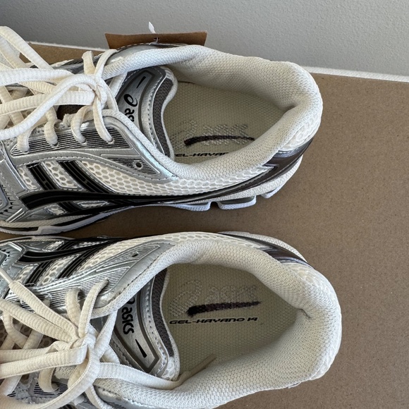 New Asics Gel-Kayano 14 Cream Black Metallic Plum Men's Size 7 - Picture 12 of 16